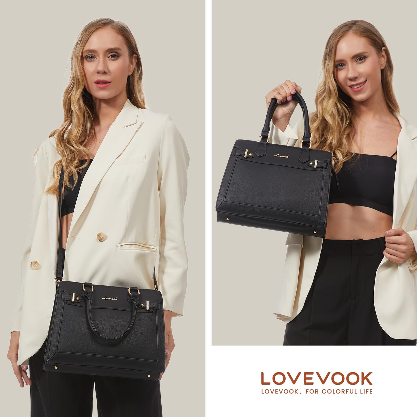 LOVEVOOK Purses for Women, Handbags for Women Tote Shoulder Bag Satchel and PU Leather Top Handle for ladies
