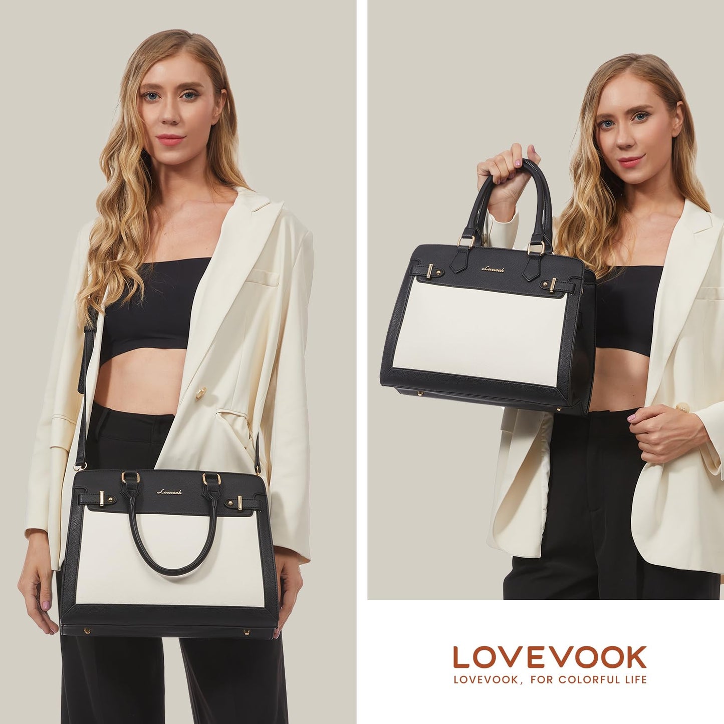 LOVEVOOK Purses for Women, Handbags for Women Tote Shoulder Bag Satchel and PU Leather Top Handle for ladies