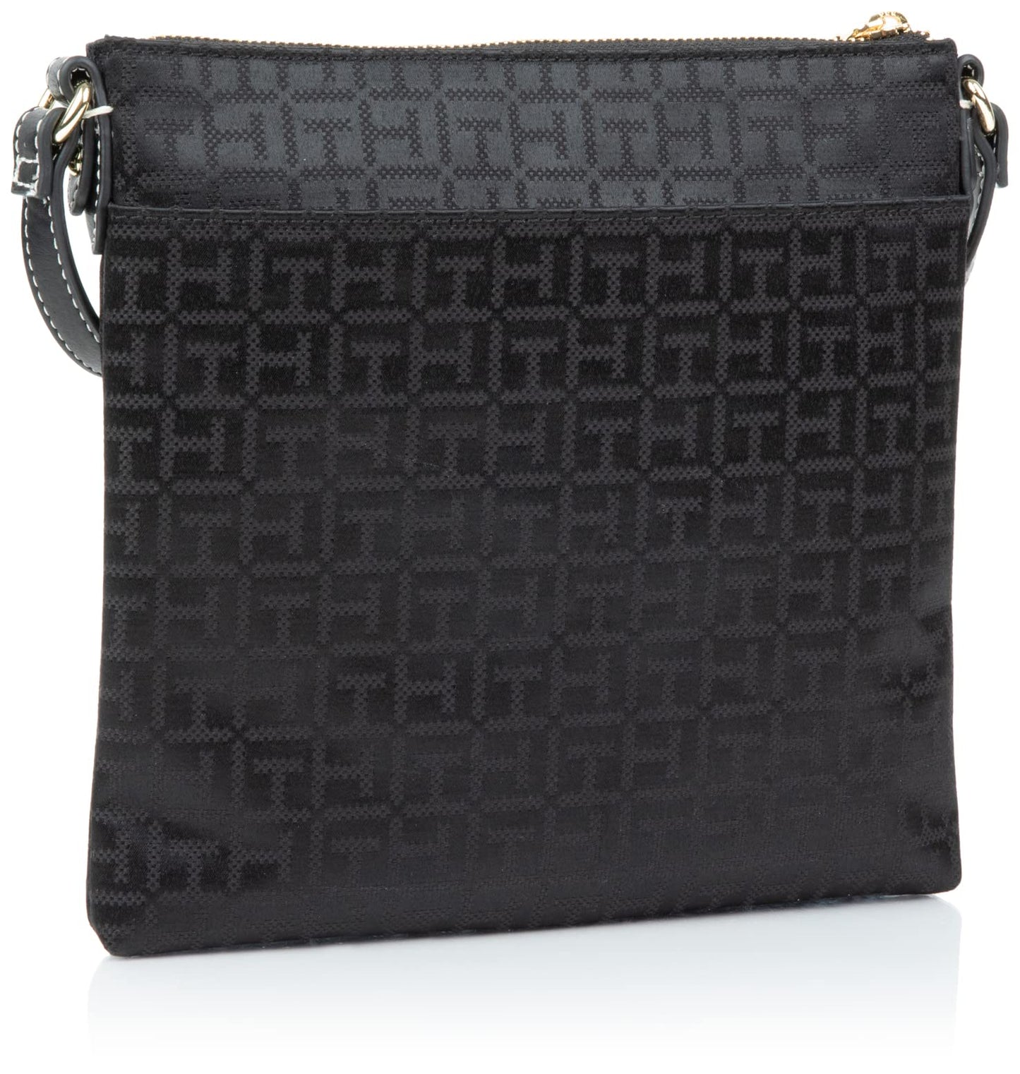 Tommy Hilfiger Womens Jaden Plus Crossbody HANDBAG, Black Tonal