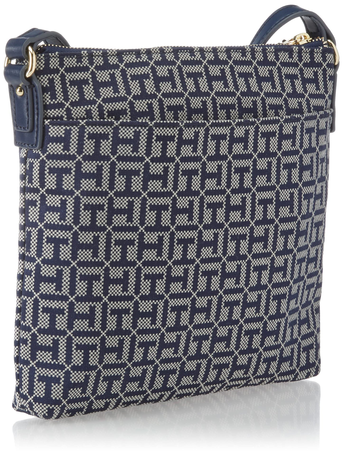 Tommy Hilfiger Womens Jaden Plus Crossbody HANDBAG, Light Stone/Navy, One Size US