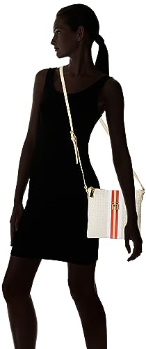 Tommy Hilfiger Womens Jaden Plus Crossbody Bag, Ivory/Clayed Pebble