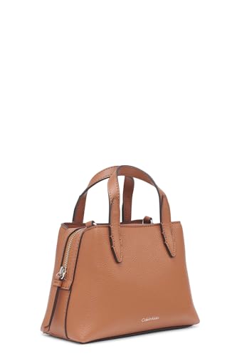 Calvin Klein Millie – Bolso bandolera mini 2 en 1 con triple compartimento, color Caramelo, talla única