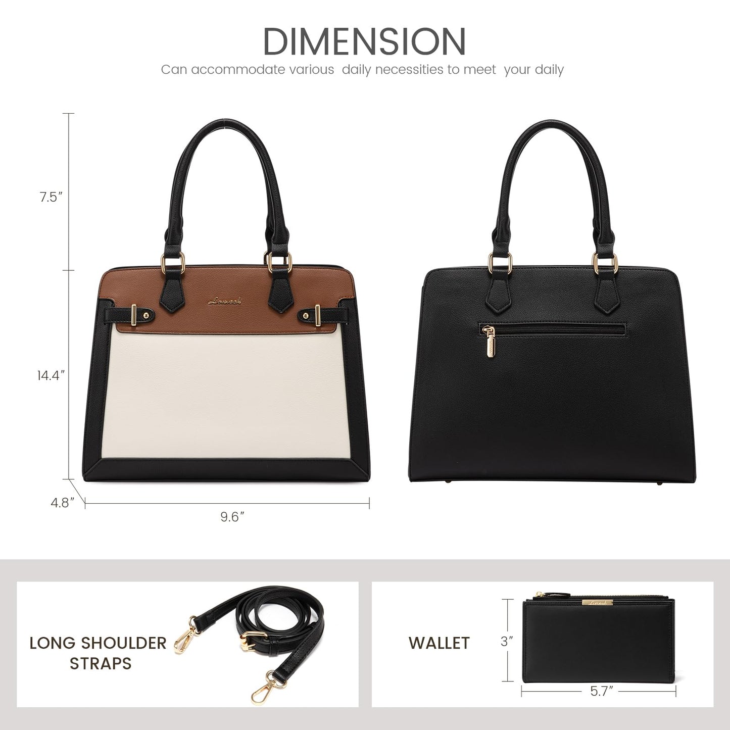 LOVEVOOK Purses for Women, Handbags for Women Tote Shoulder Bag Satchel and PU Leather Top Handle for ladies