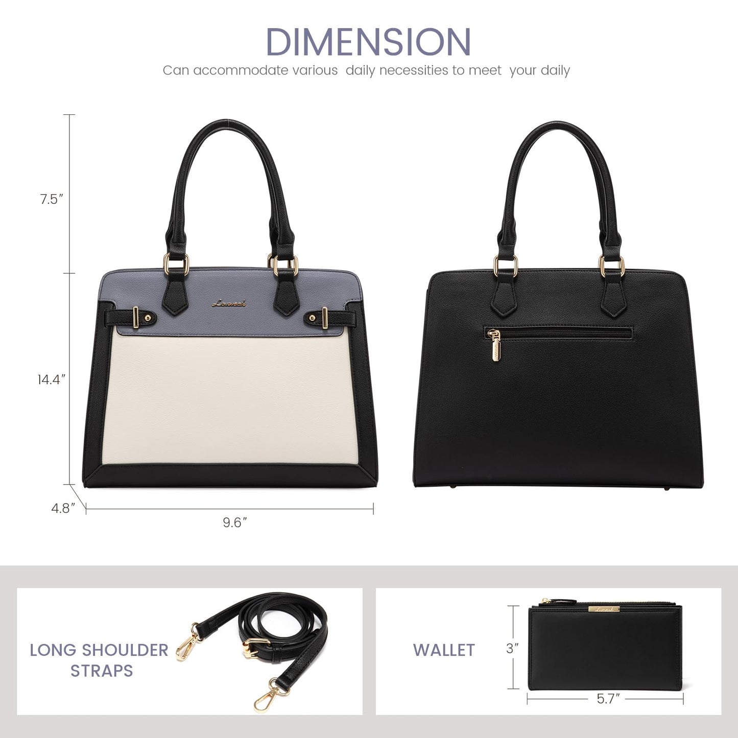 LOVEVOOK Purses for Women, Handbags for Women Tote Shoulder Bag Satchel and PU Leather Top Handle for ladies