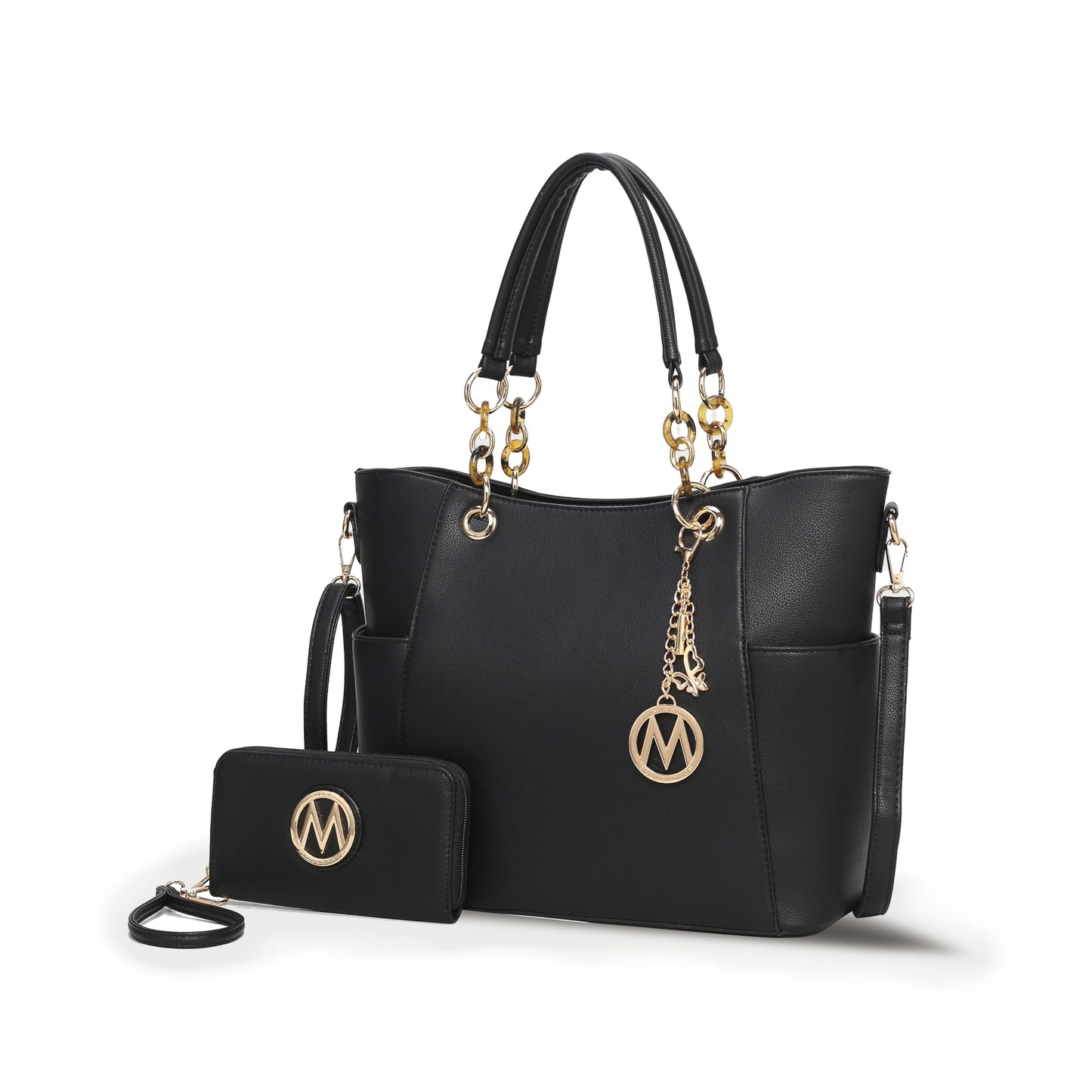 MKF Collection Tote Bag for Women With Wallet Purse, Vegan Leather Top-Handle Removable Shoulder Strap Handbag By Mia K