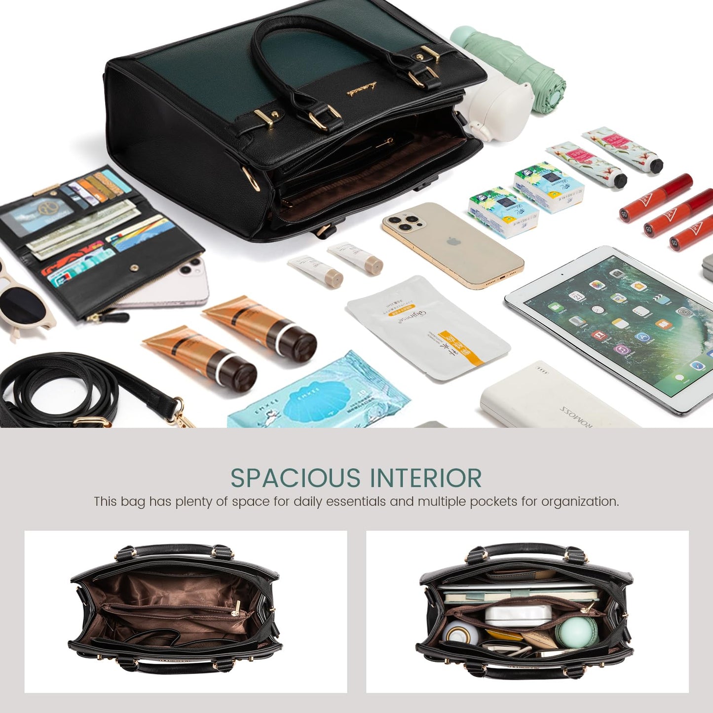 LOVEVOOK Purses for Women, Handbags for Women Tote Shoulder Bag Satchel and PU Leather Top Handle for ladies