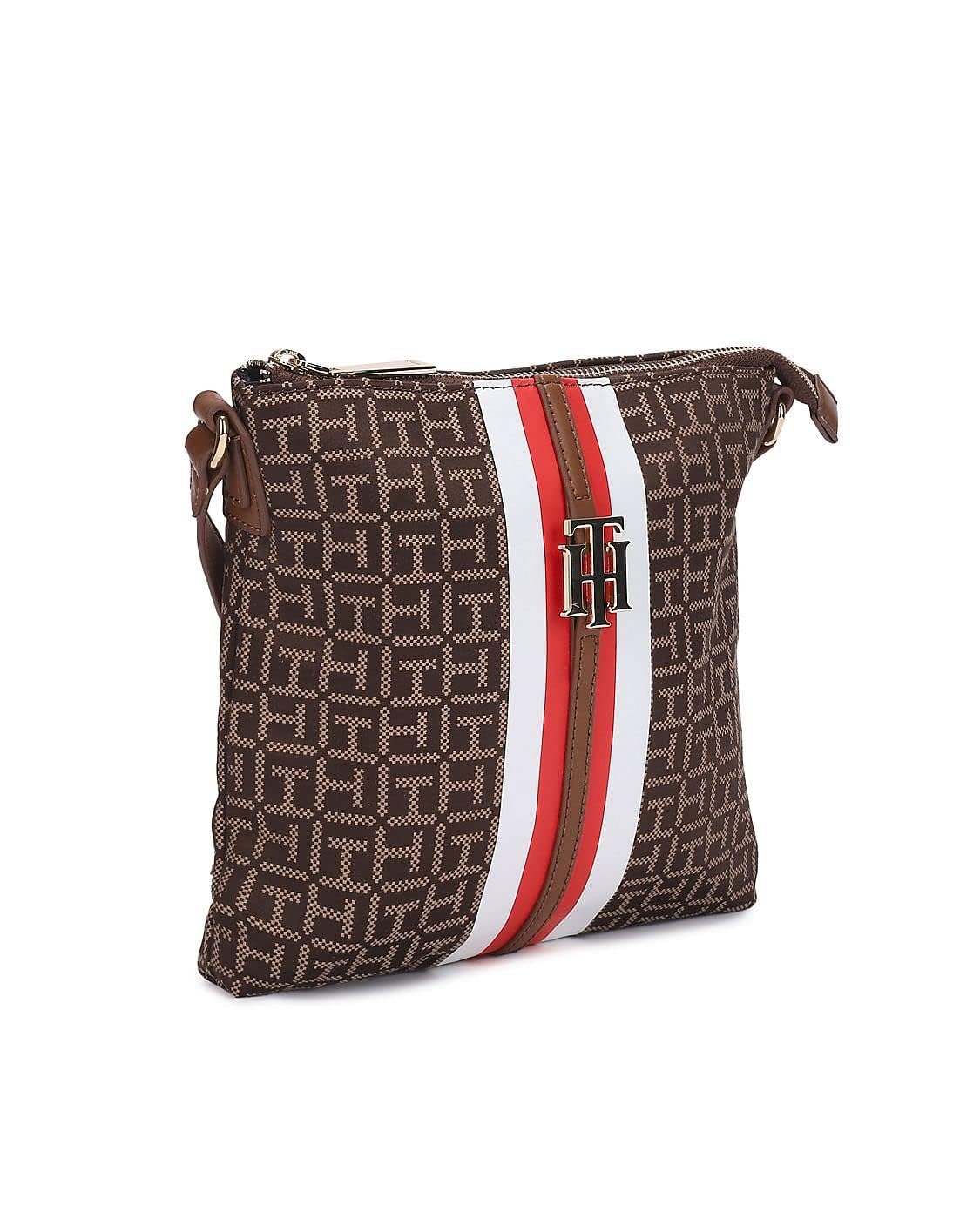 Tommy Hilfiger Womens Jaden Plus Crossbody HANDBAG, Chestnut/Tannin, One Size US