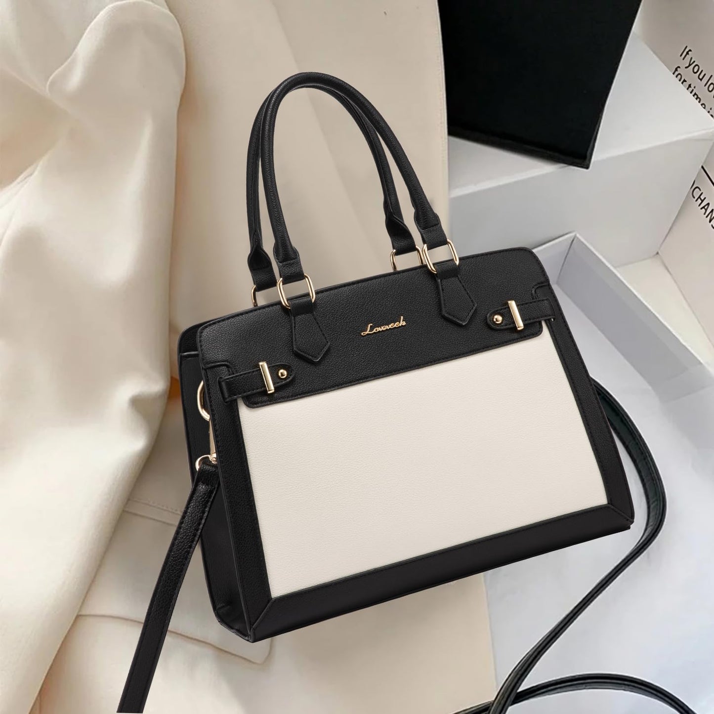 LOVEVOOK Purses for Women, Handbags for Women Tote Shoulder Bag Satchel and PU Leather Top Handle for ladies