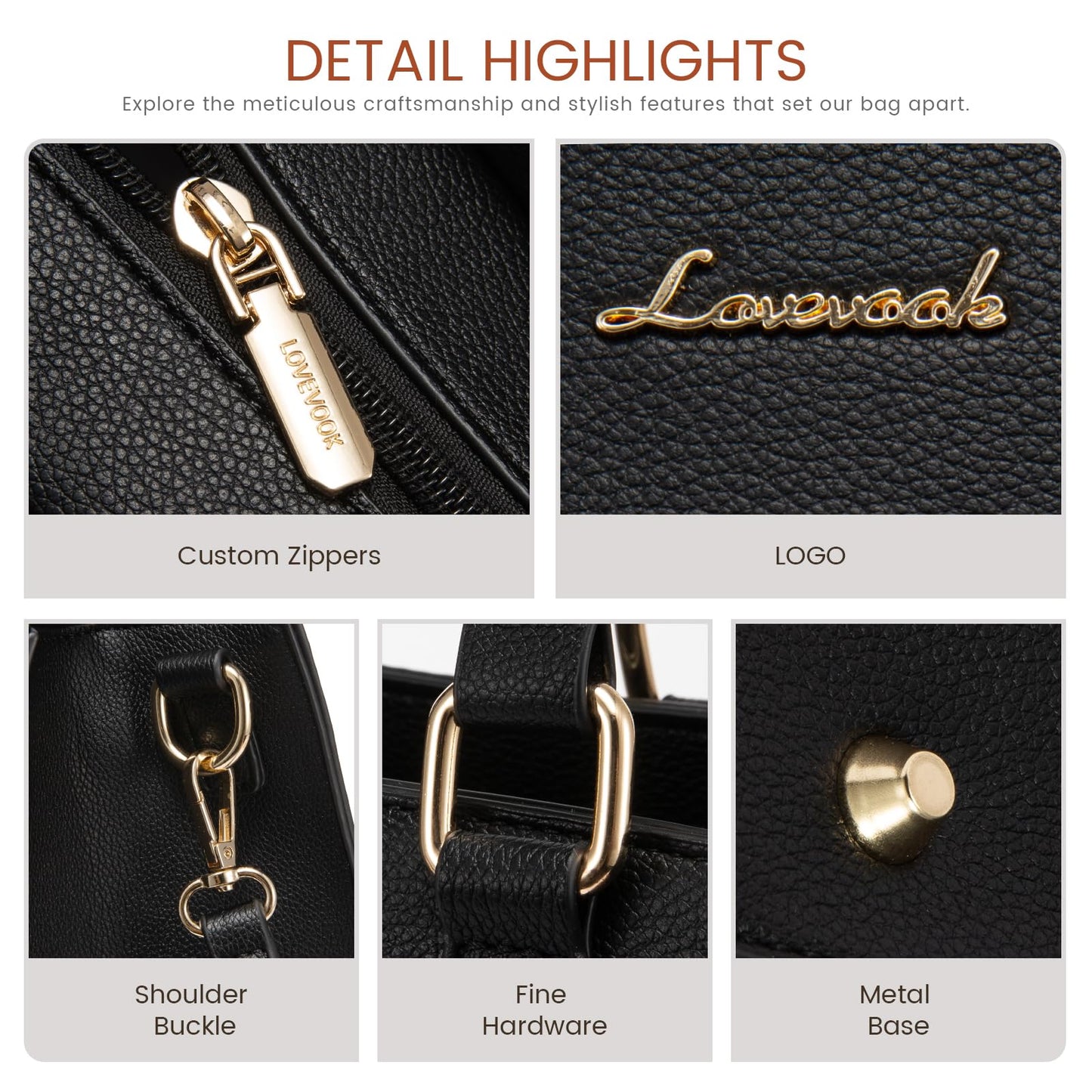 LOVEVOOK Purses for Women, Handbags for Women Tote Shoulder Bag Satchel and PU Leather Top Handle for ladies